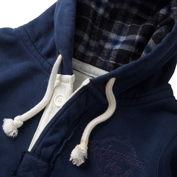 MENS BUTTON HOODIE